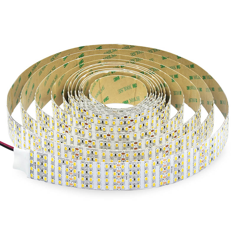 Quad Row Flexible LED Strip Lights - 24VDC Super Bright White LED Strip - 2835SMD High CRI 93 - 17,650 lm/Roll for LED Retail Shops, Videography Lighting (5m/16.4' Daylight White)